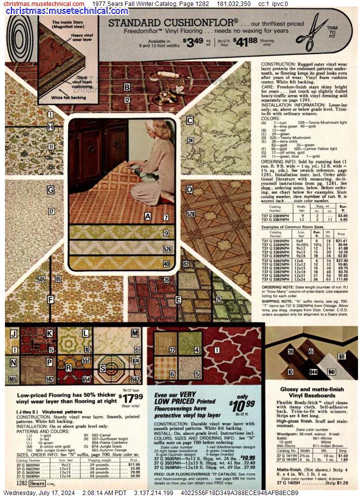 1977 Sears Fall Winter Catalog, Page 1282