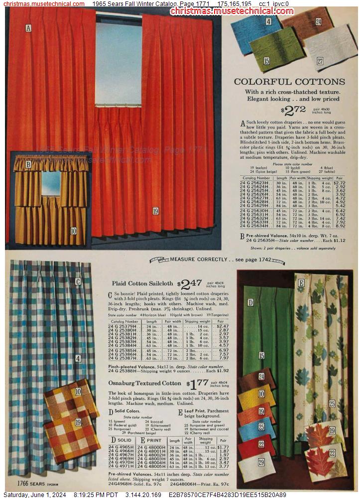1965 Sears Fall Winter Catalog, Page 1771