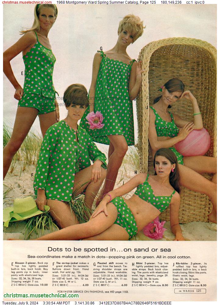 1968 Montgomery Ward Spring Summer Catalog, Page 125