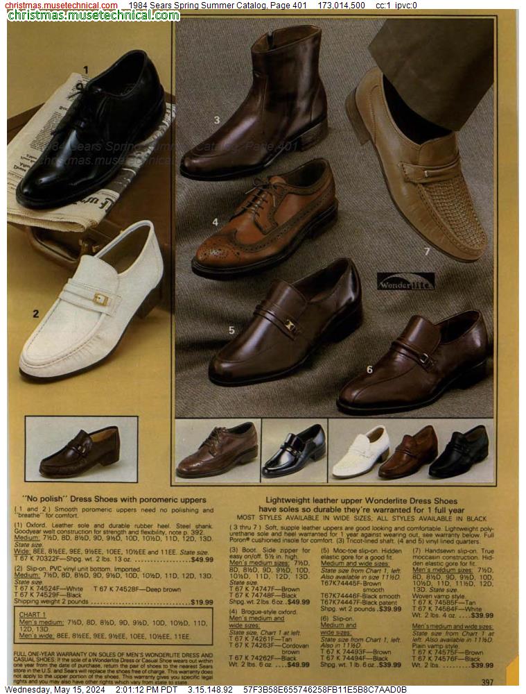1984 Sears Spring Summer Catalog, Page 401