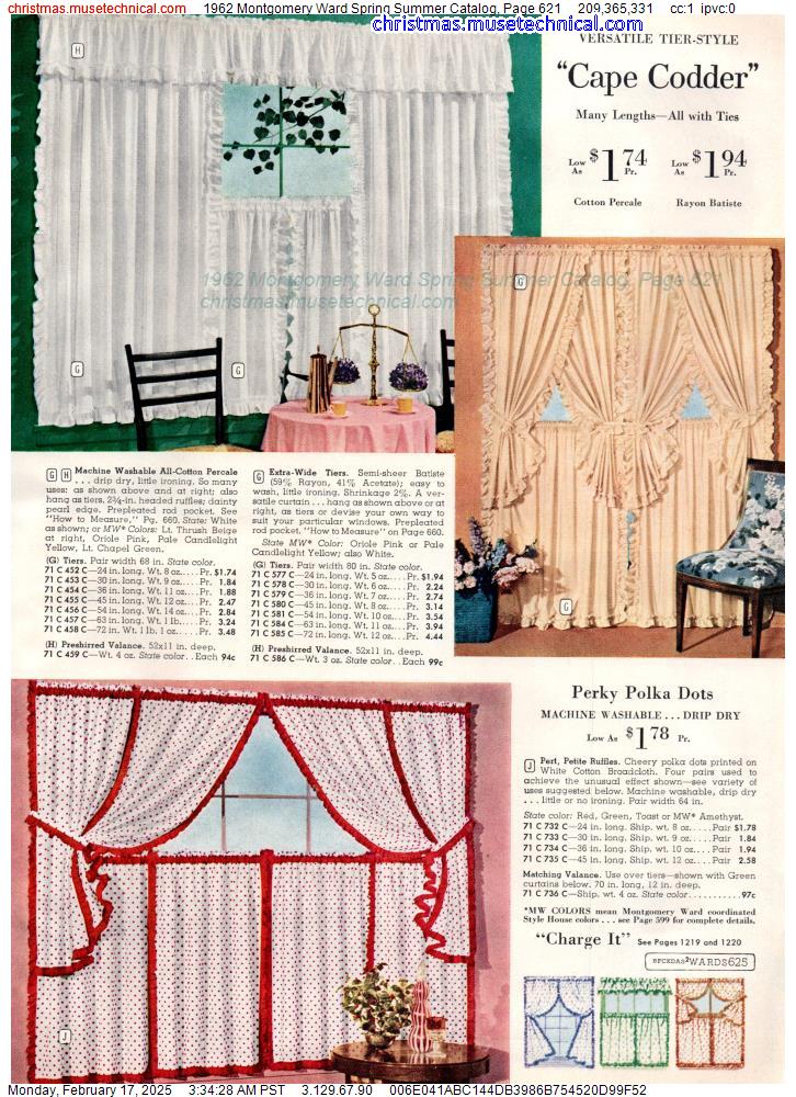 1962 Montgomery Ward Spring Summer Catalog, Page 621