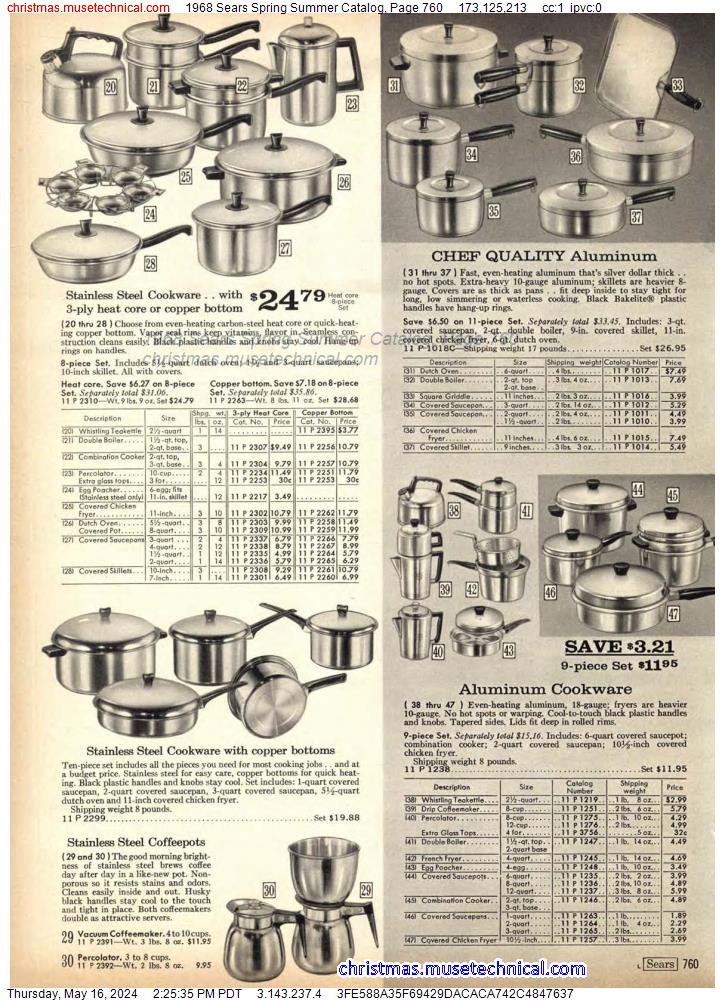 1968 Sears Spring Summer Catalog, Page 760