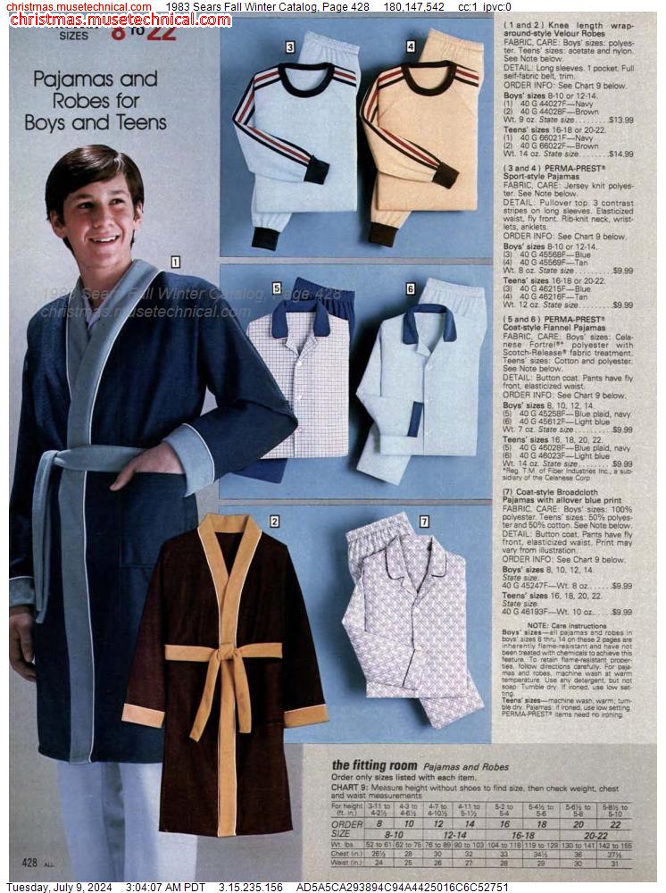 1983 Sears Fall Winter Catalog, Page 428