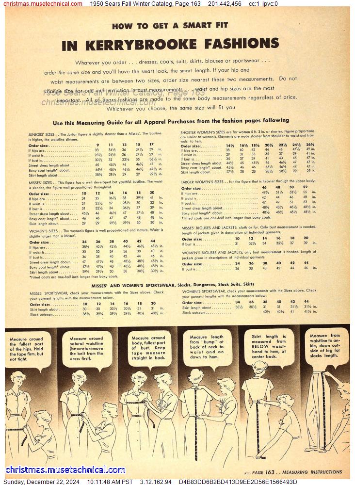 1950 Sears Fall Winter Catalog, Page 163