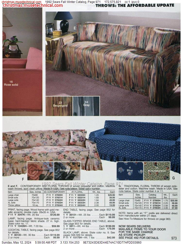 1992 Sears Fall Winter Catalog, Page 971