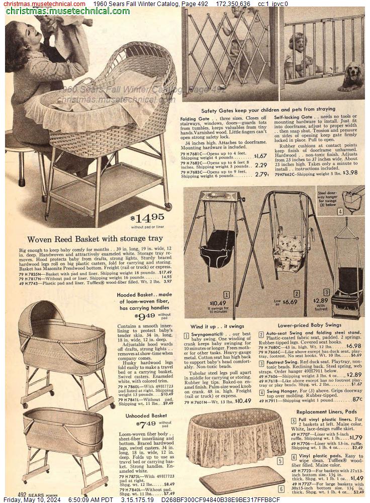 1960 Sears Fall Winter Catalog, Page 492