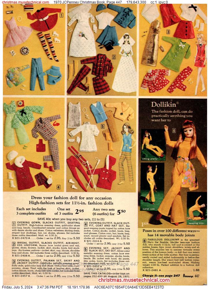 1970 JCPenney Christmas Book, Page 447