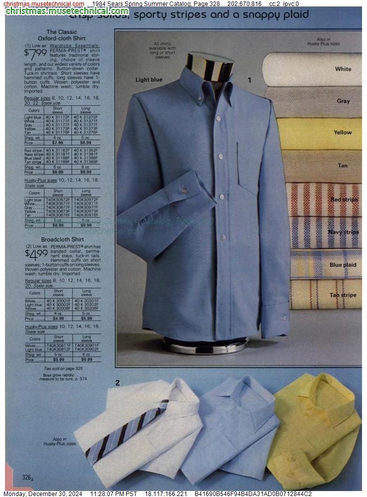 1984 Sears Spring Summer Catalog, Page 328