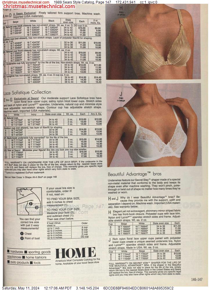 1989 Sears Style Catalog, Page 147