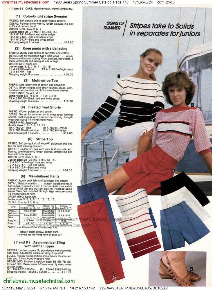 1983 Sears Spring Summer Catalog, Page 118