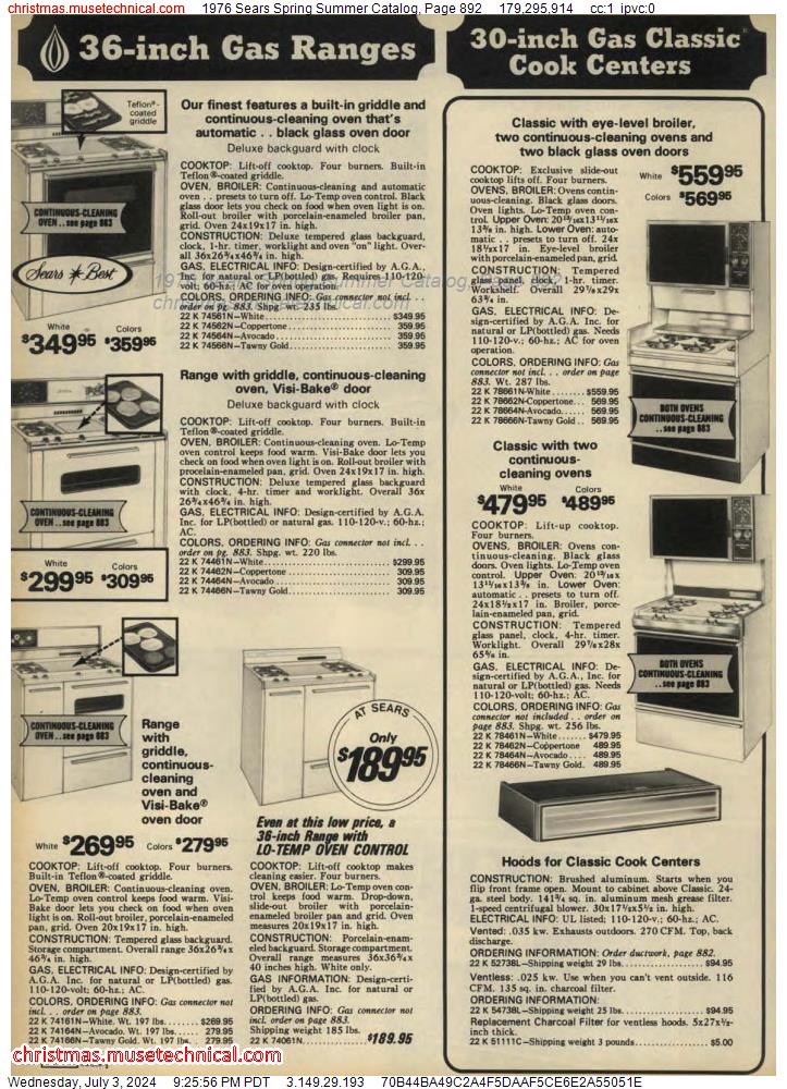 1976 Sears Spring Summer Catalog, Page 892