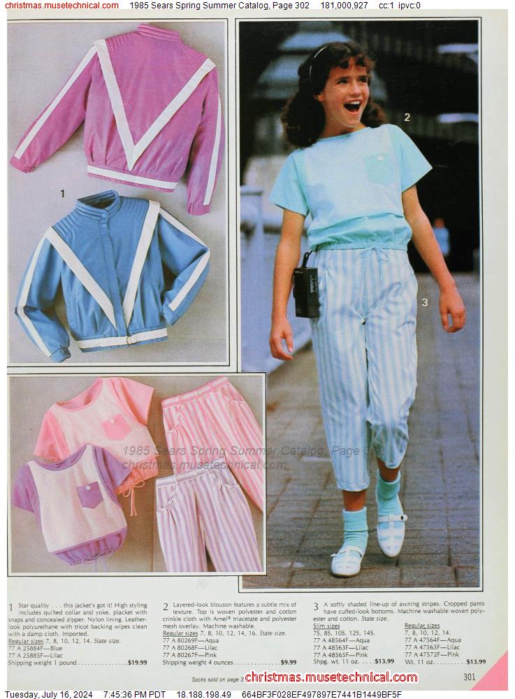 1985 Sears Spring Summer Catalog, Page 302