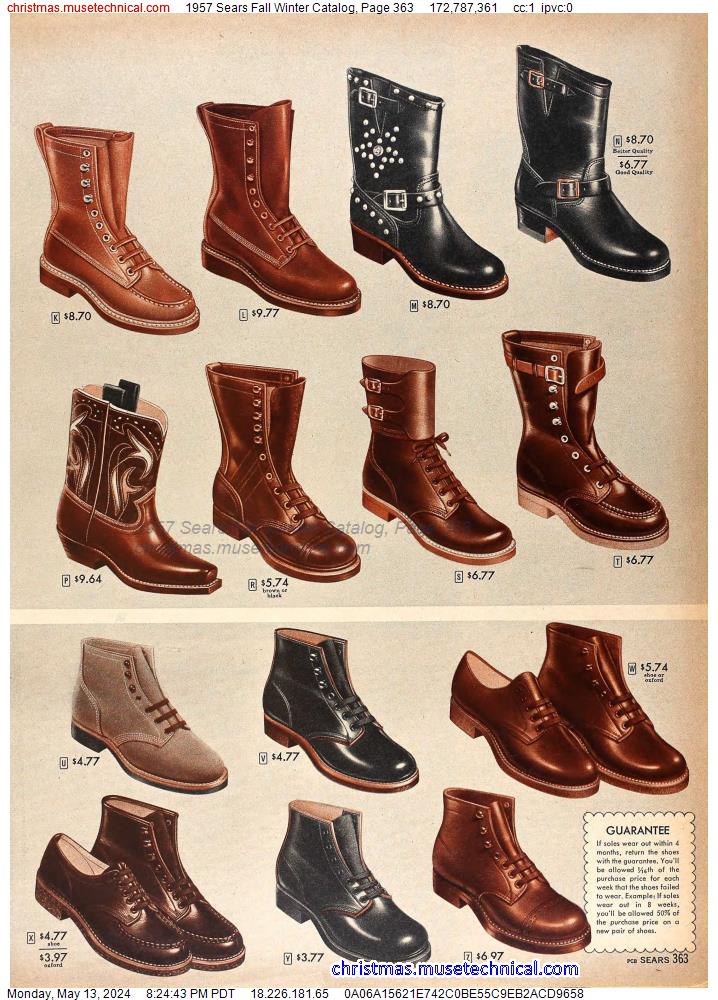 1957 Sears Fall Winter Catalog, Page 363