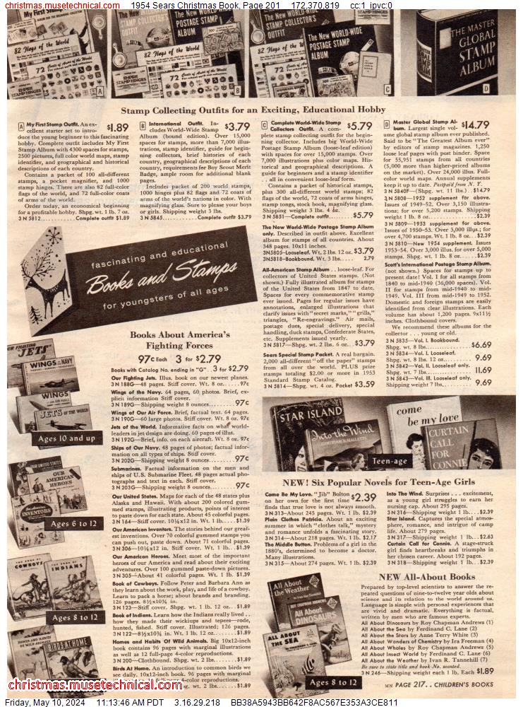 1954 Sears Christmas Book, Page 201