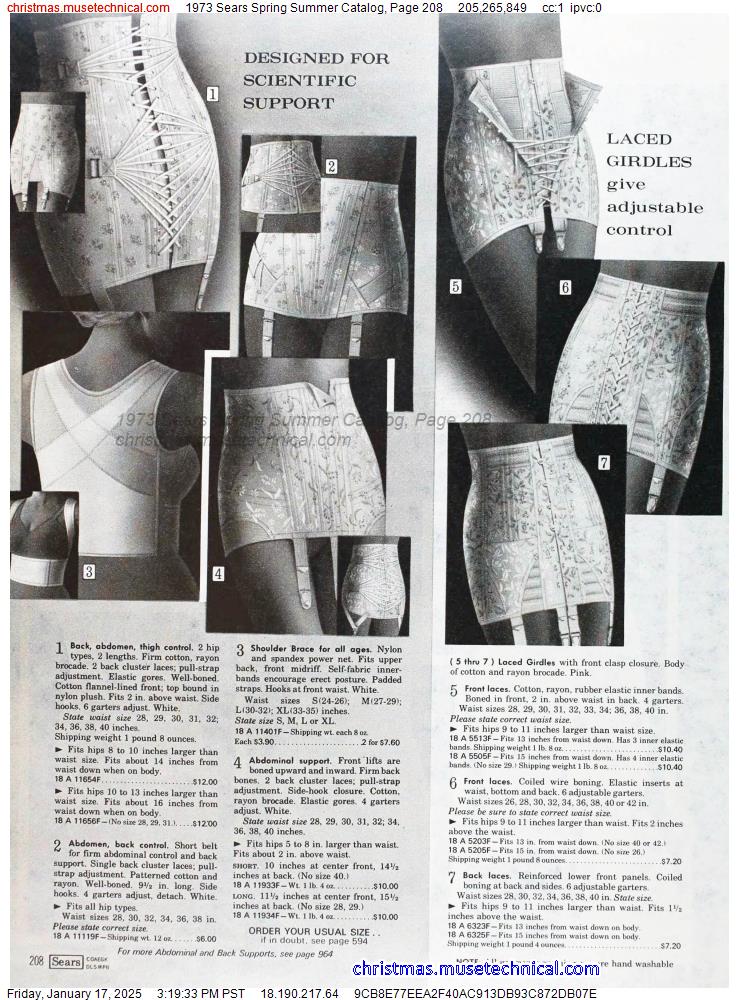 1973 Sears Spring Summer Catalog, Page 208