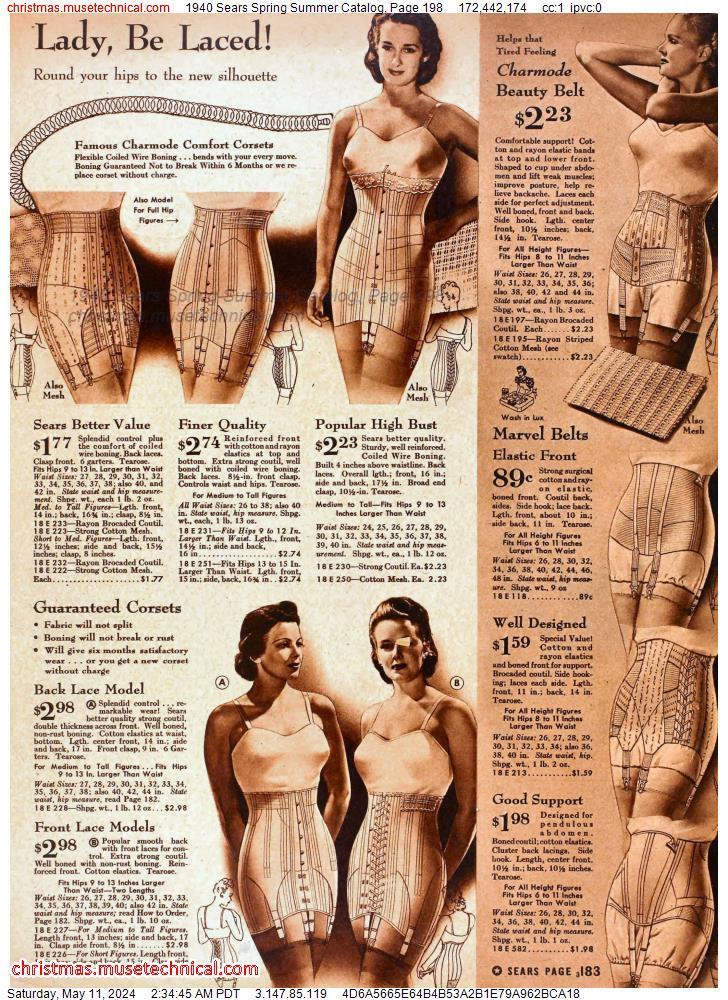 1940 Sears Spring Summer Catalog, Page 198