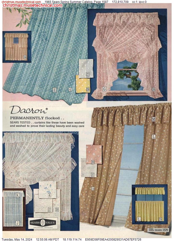 1965 Sears Spring Summer Catalog, Page 1587