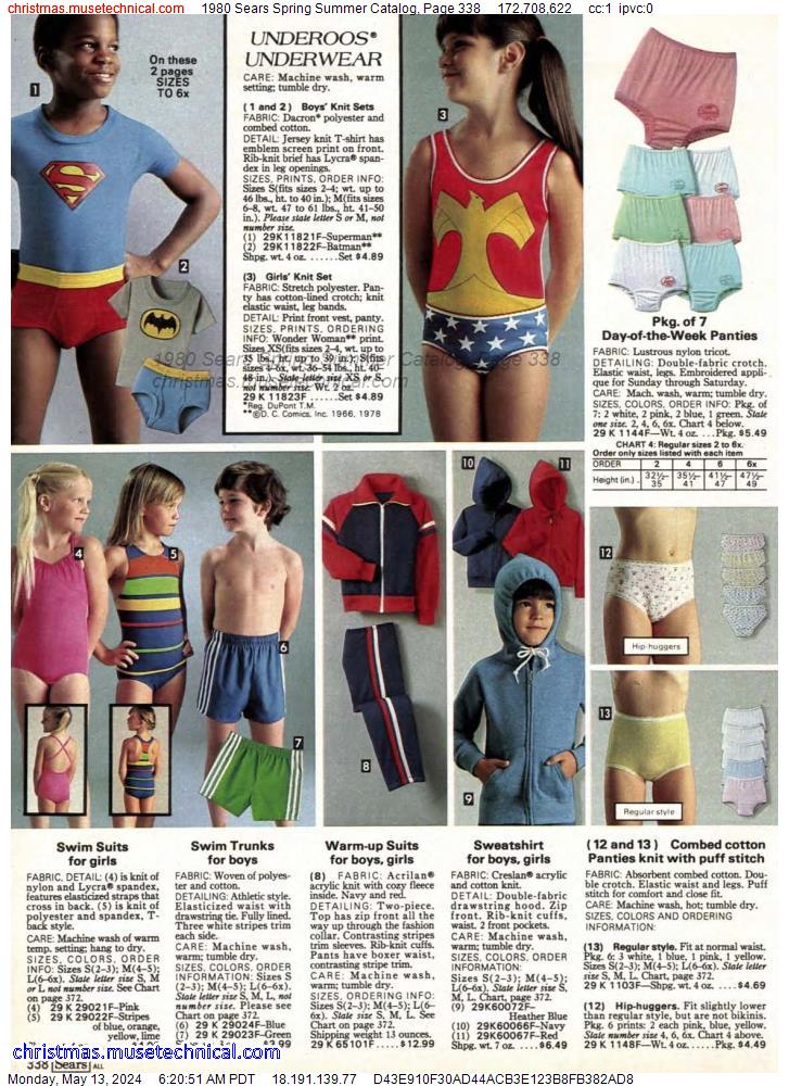 1980 Sears Spring Summer Catalog, Page 338