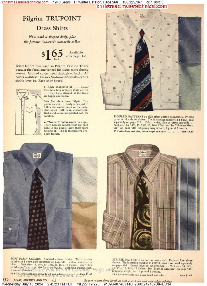 1943 Sears Fall Winter Catalog, Page 568