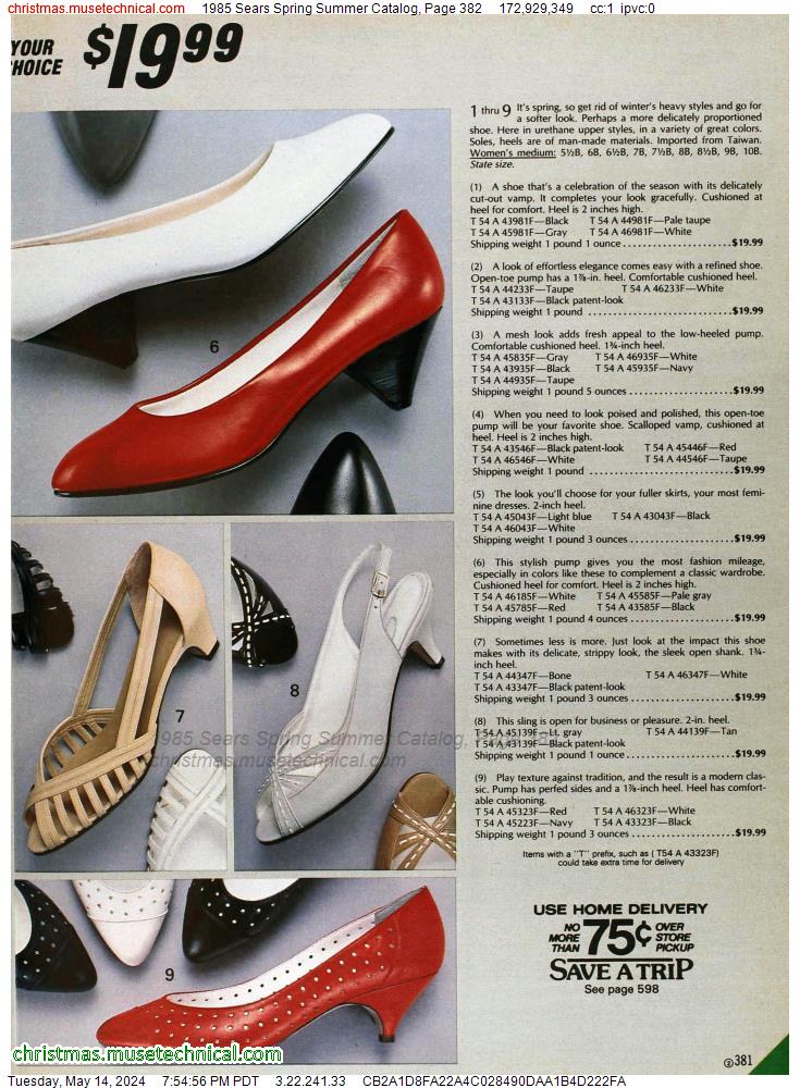 1985 Sears Spring Summer Catalog, Page 382