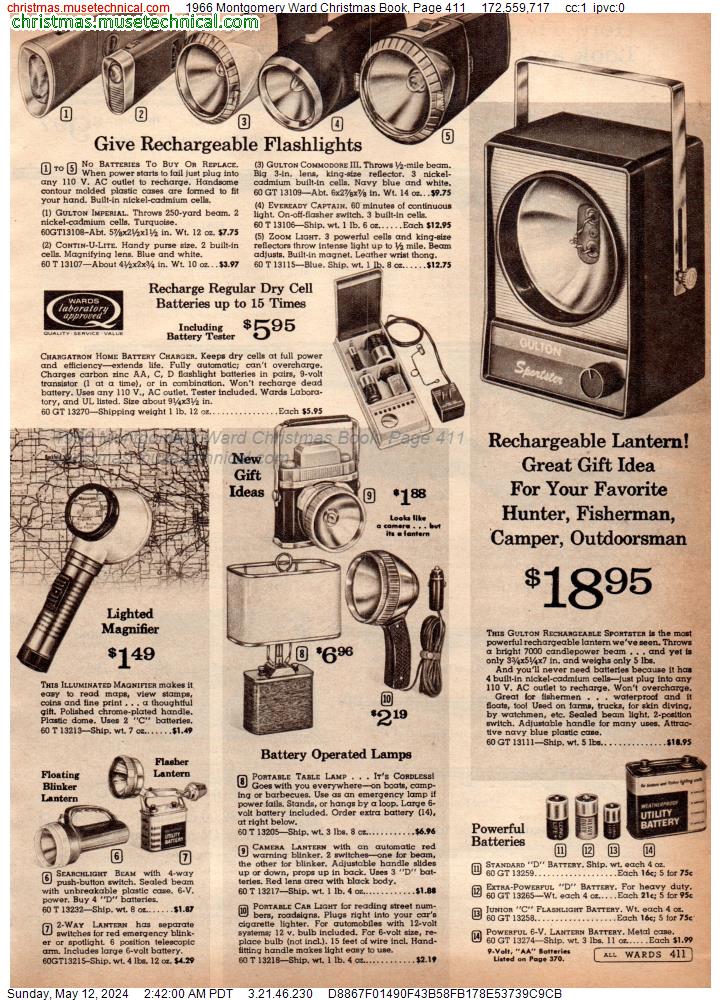 1966 Montgomery Ward Christmas Book, Page 411