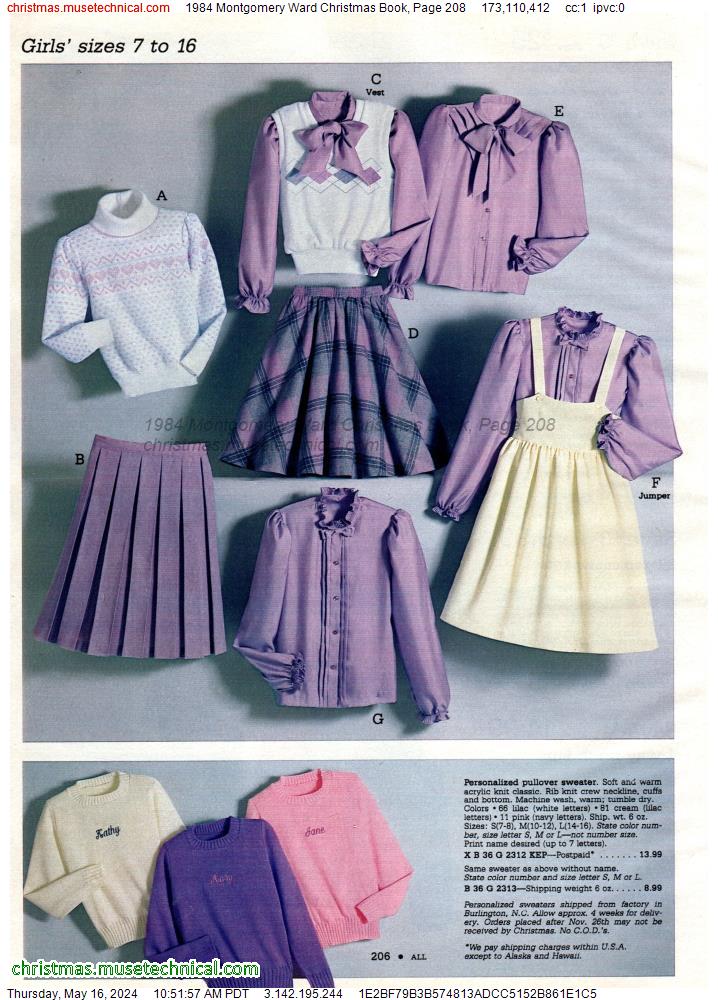 1984 Montgomery Ward Christmas Book, Page 208