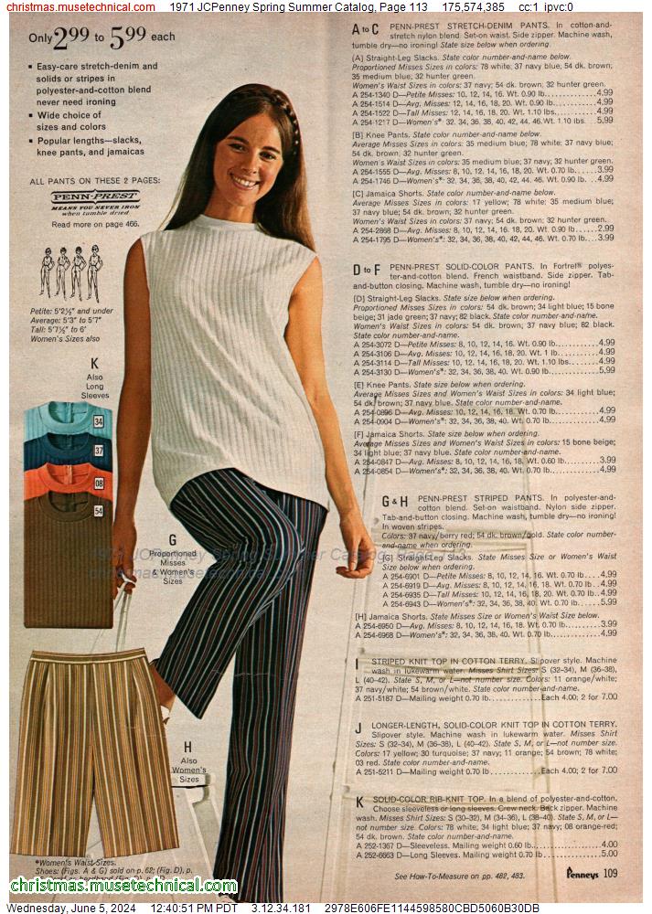 1971 JCPenney Spring Summer Catalog, Page 113