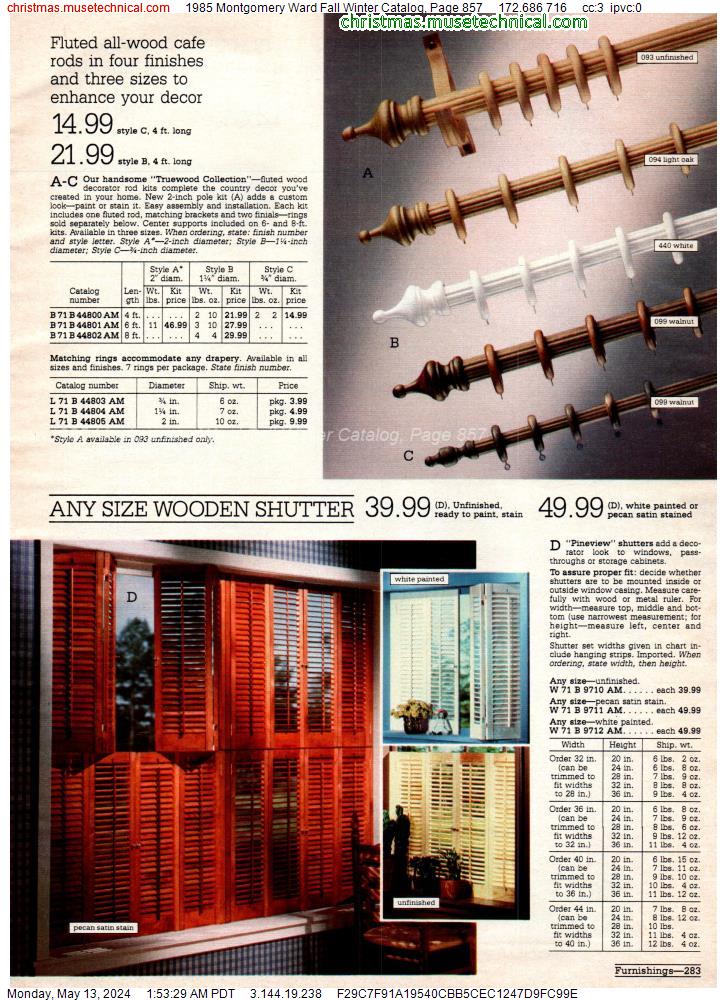 1985 Montgomery Ward Fall Winter Catalog, Page 857
