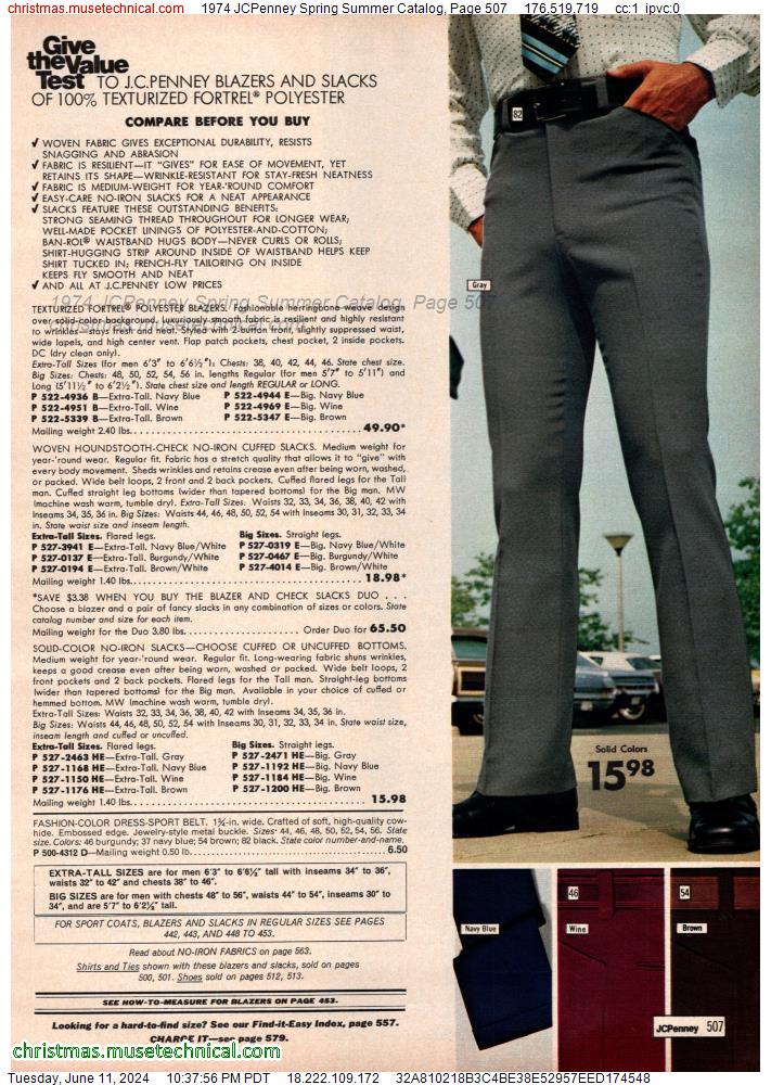 1974 JCPenney Spring Summer Catalog, Page 507