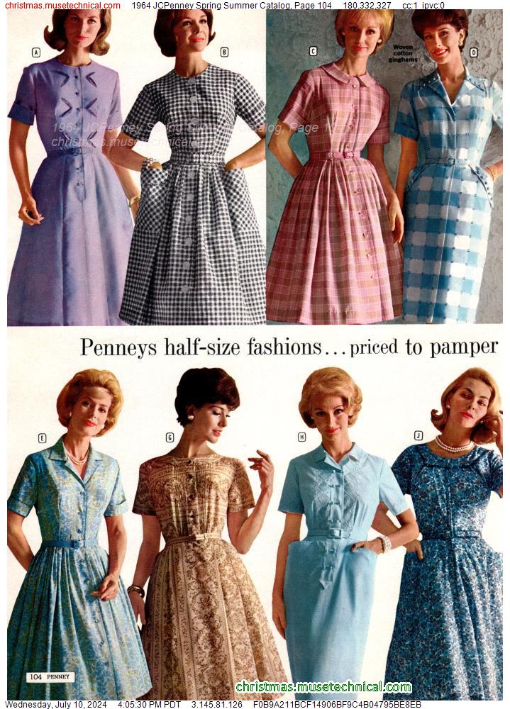 1964 JCPenney Spring Summer Catalog, Page 104