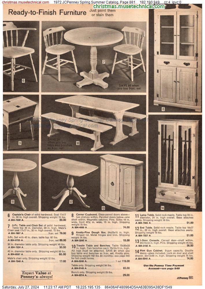 1972 JCPenney Spring Summer Catalog, Page 881