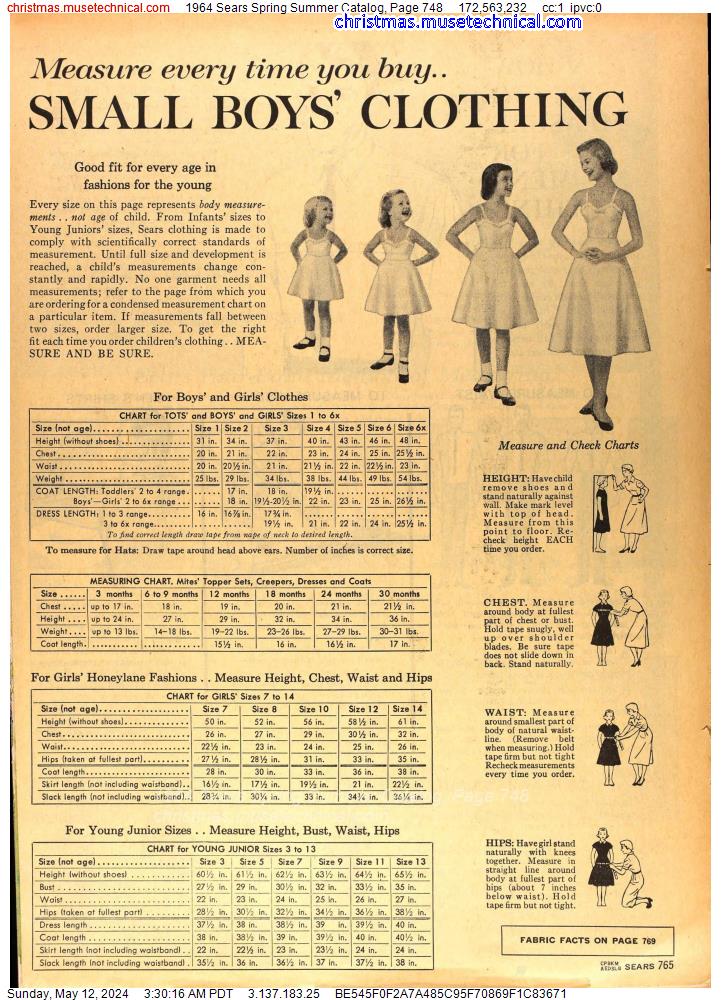 1964 Sears Spring Summer Catalog, Page 748