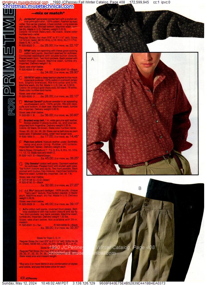 1990 JCPenney Fall Winter Catalog, Page 408