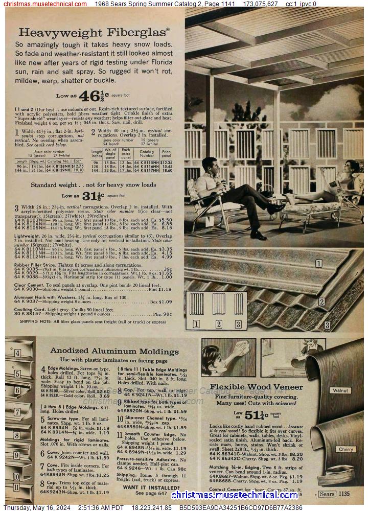 1968 Sears Spring Summer Catalog 2, Page 1141