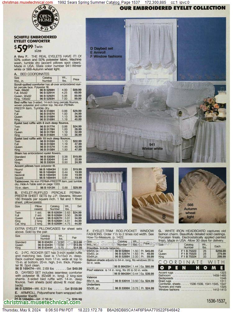 1992 Sears Spring Summer Catalog, Page 1537