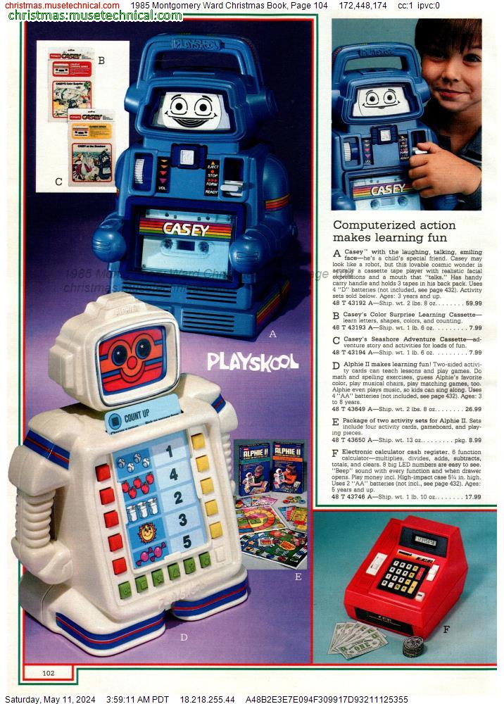 1985 Montgomery Ward Christmas Book, Page 104