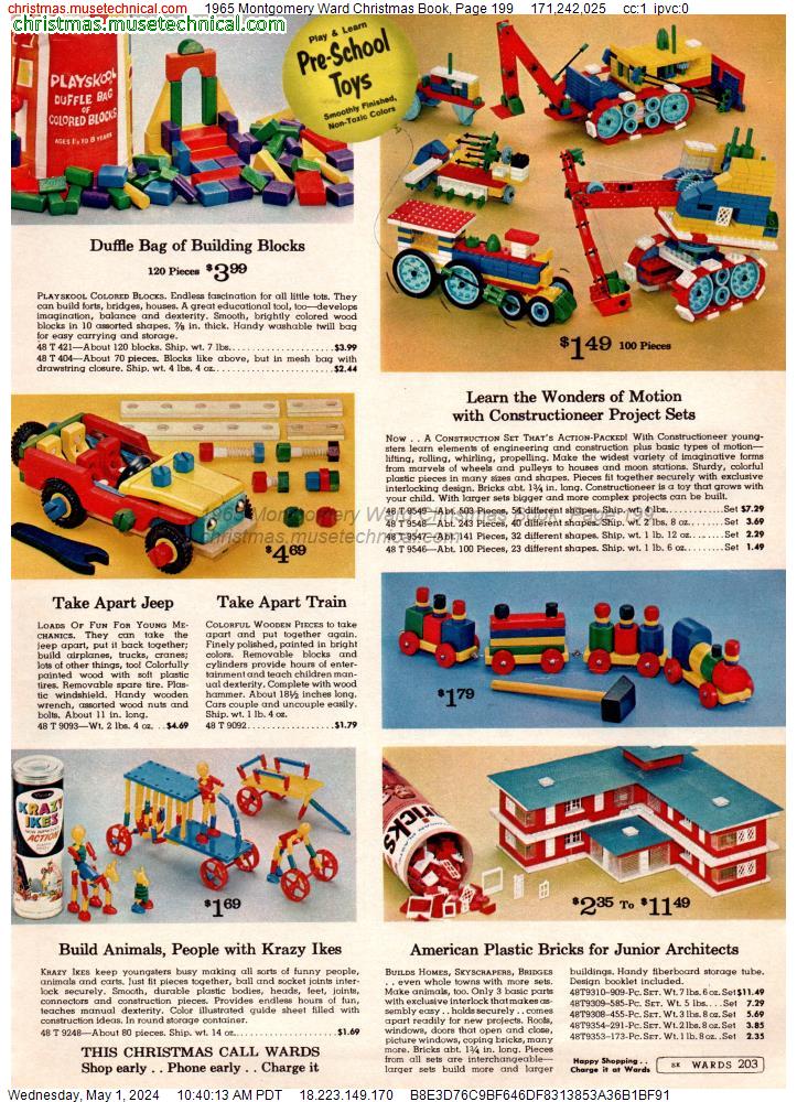 1965 Montgomery Ward Christmas Book, Page 199