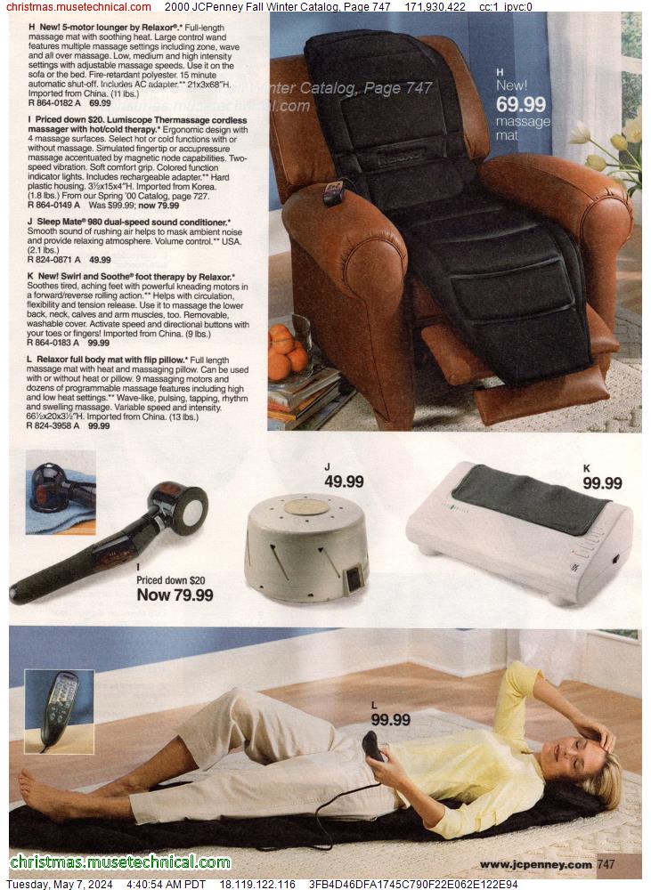 2000 JCPenney Fall Winter Catalog, Page 747