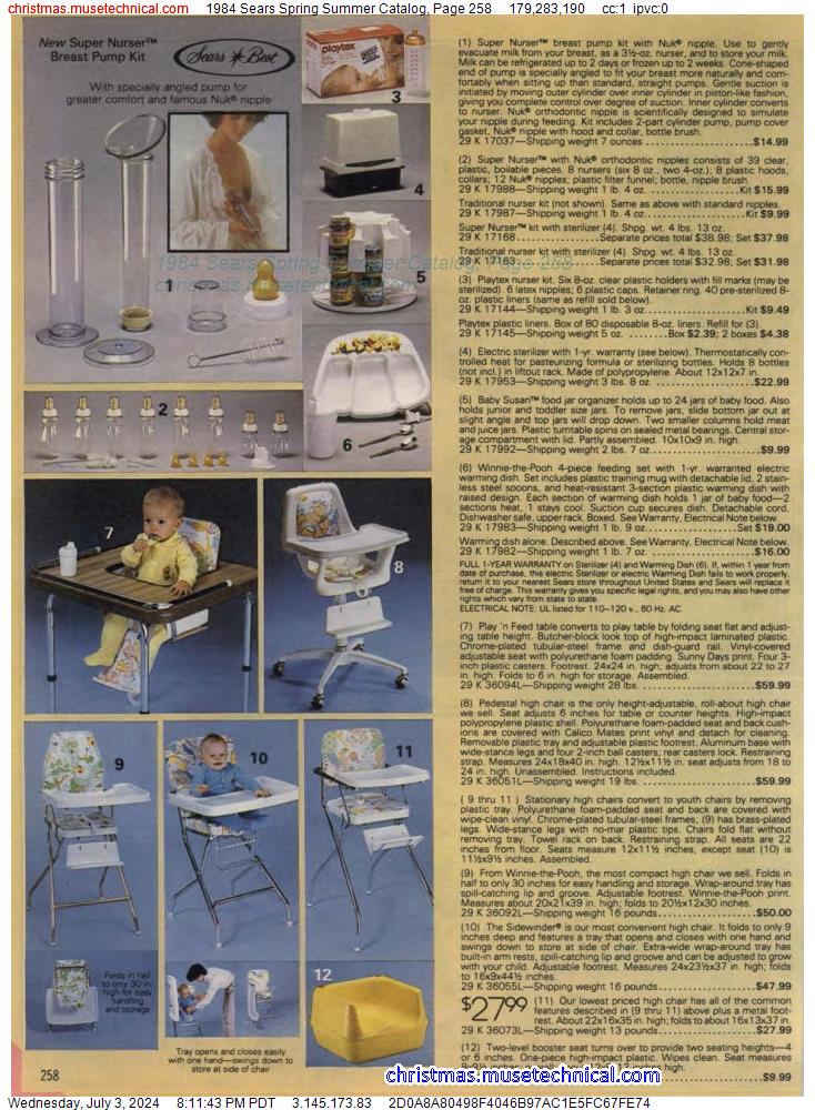 1984 Sears Spring Summer Catalog, Page 258