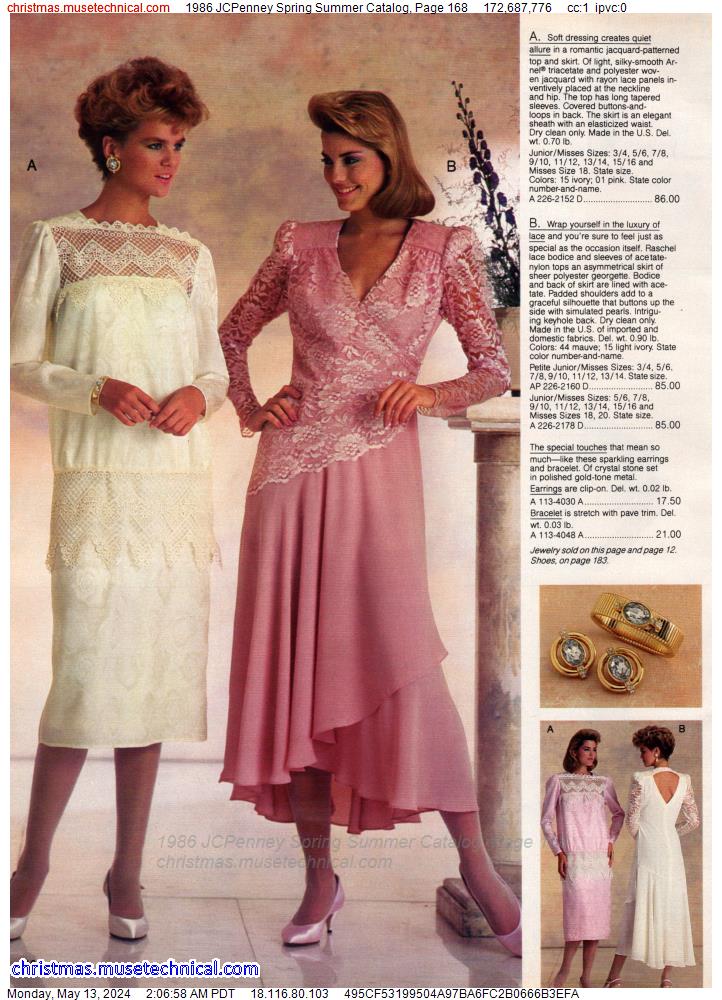 1986 JCPenney Spring Summer Catalog, Page 168