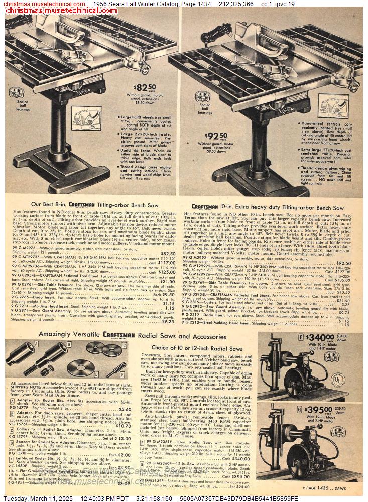 1956 Sears Fall Winter Catalog, Page 1434