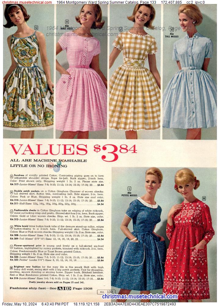1964 Montgomery Ward Spring Summer Catalog, Page 133