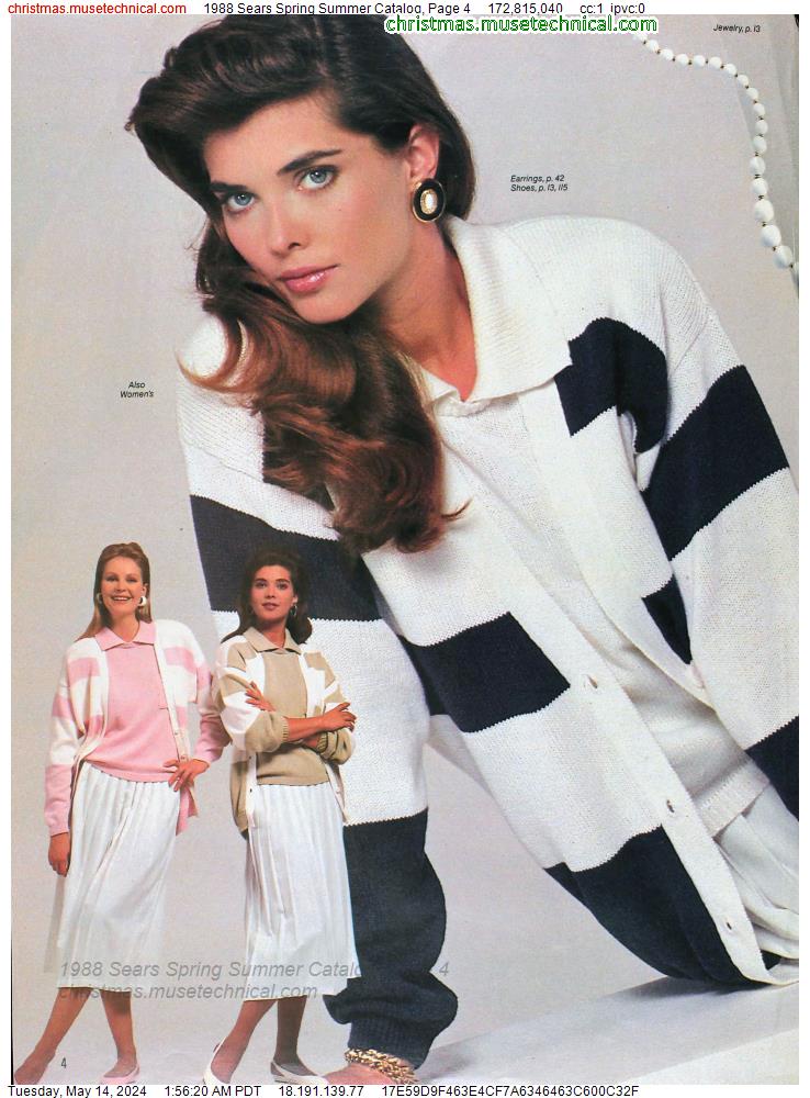 1988 Sears Spring Summer Catalog, Page 4