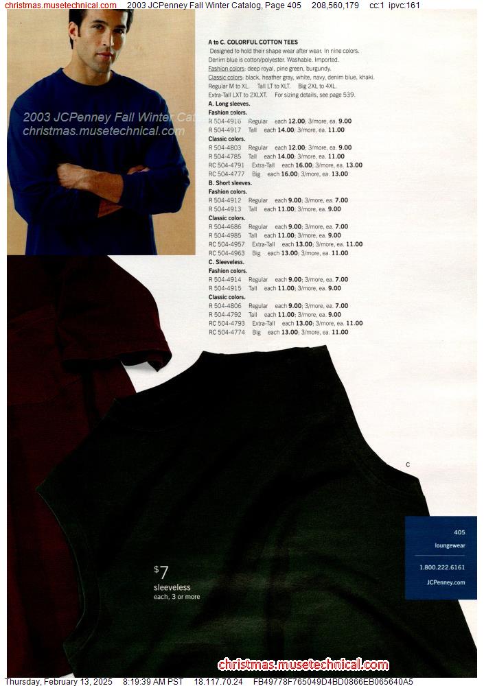 2003 JCPenney Fall Winter Catalog, Page 405