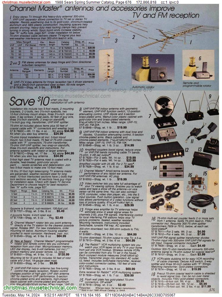 1988 Sears Spring Summer Catalog, Page 676