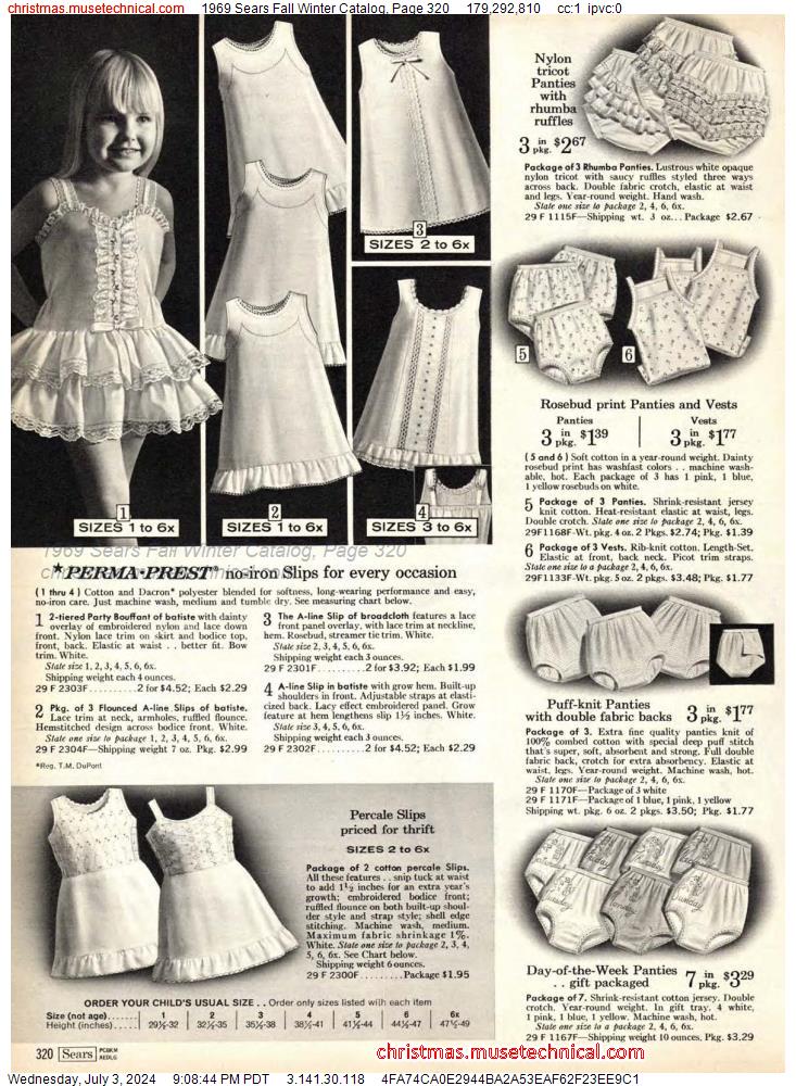 1969 Sears Fall Winter Catalog, Page 320