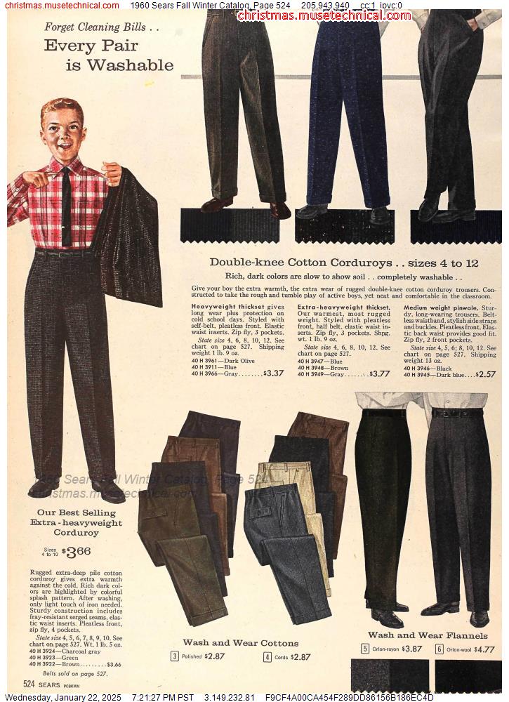 1960 Sears Fall Winter Catalog, Page 524