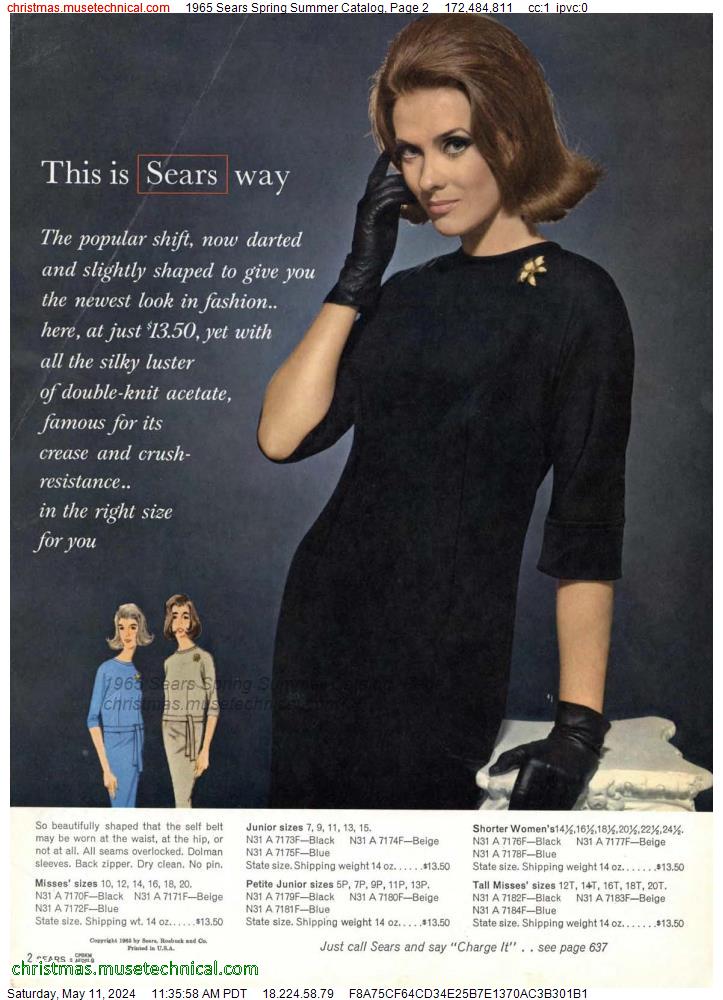 1965 Sears Spring Summer Catalog, Page 2
