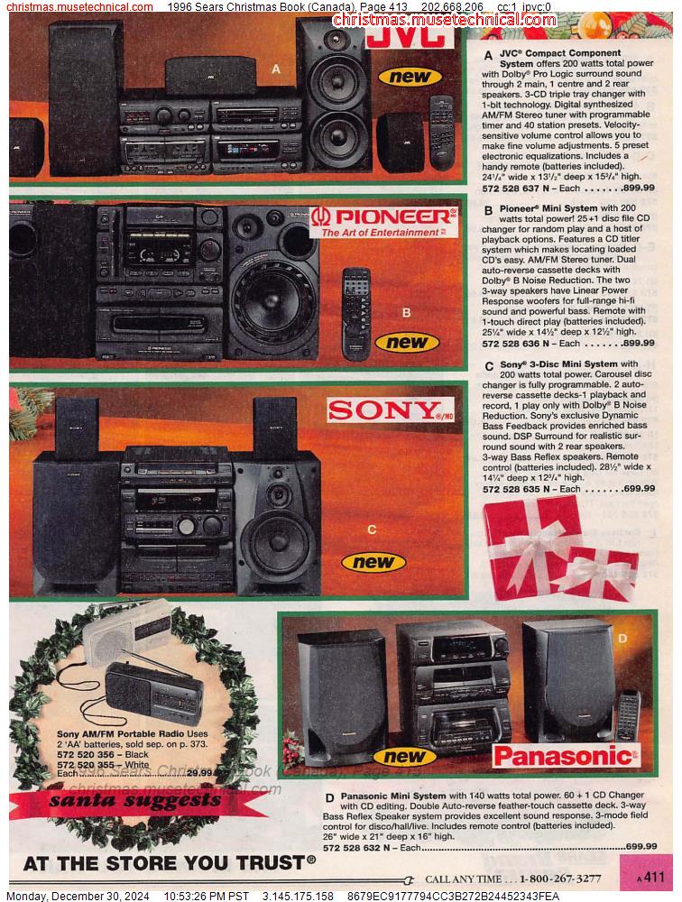 1996 Sears Christmas Book (Canada), Page 413