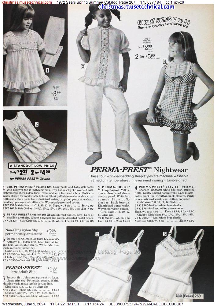 1972 Sears Spring Summer Catalog, Page 267